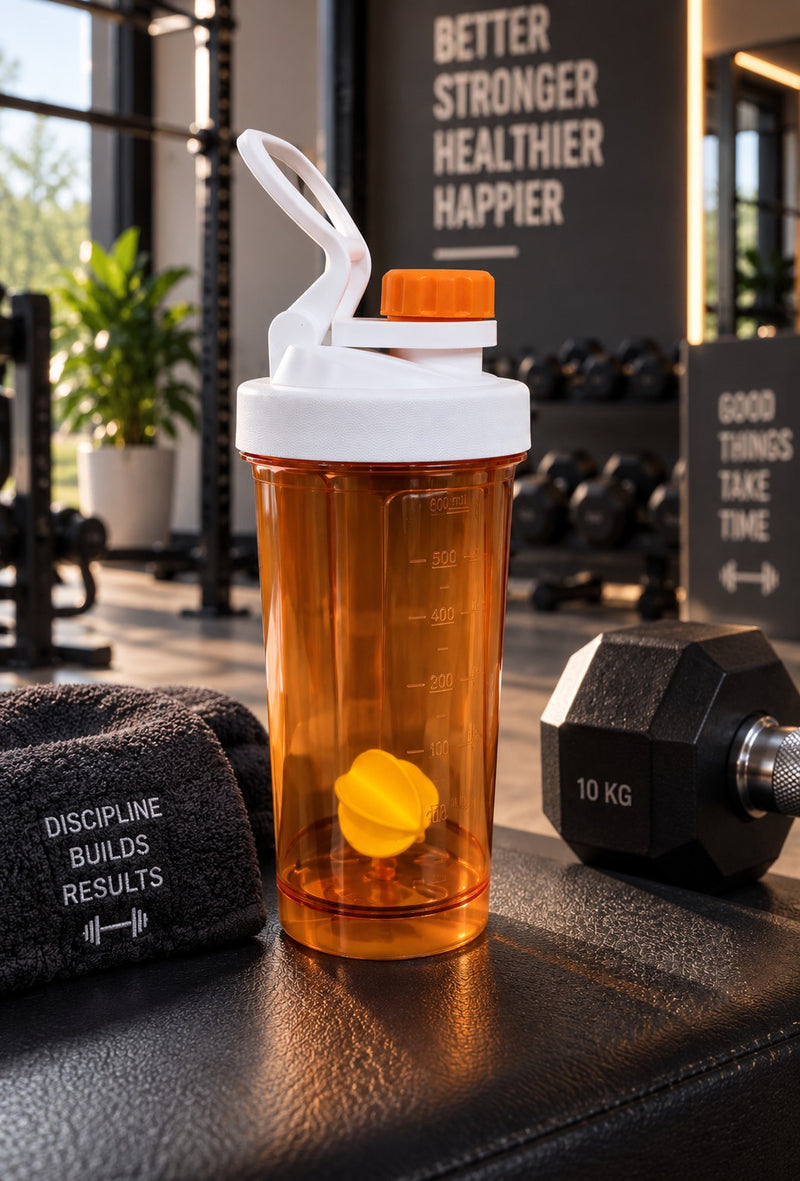 Orange COMMANDO Shaker Bottle – 700ML
