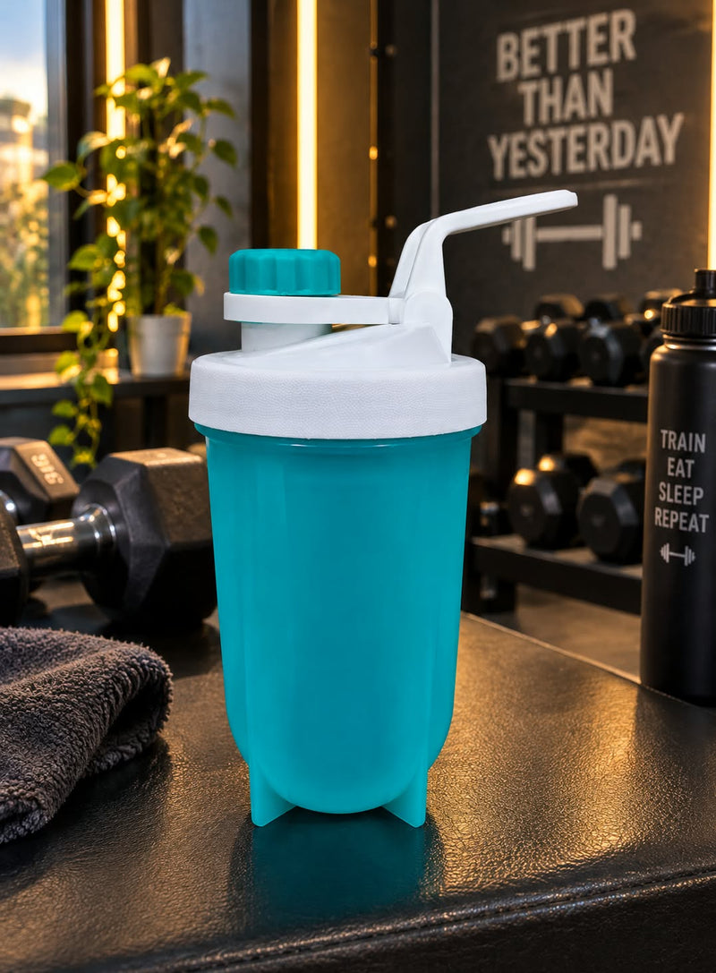 LEO 2 500ML Teal Protein Shaker Bottle