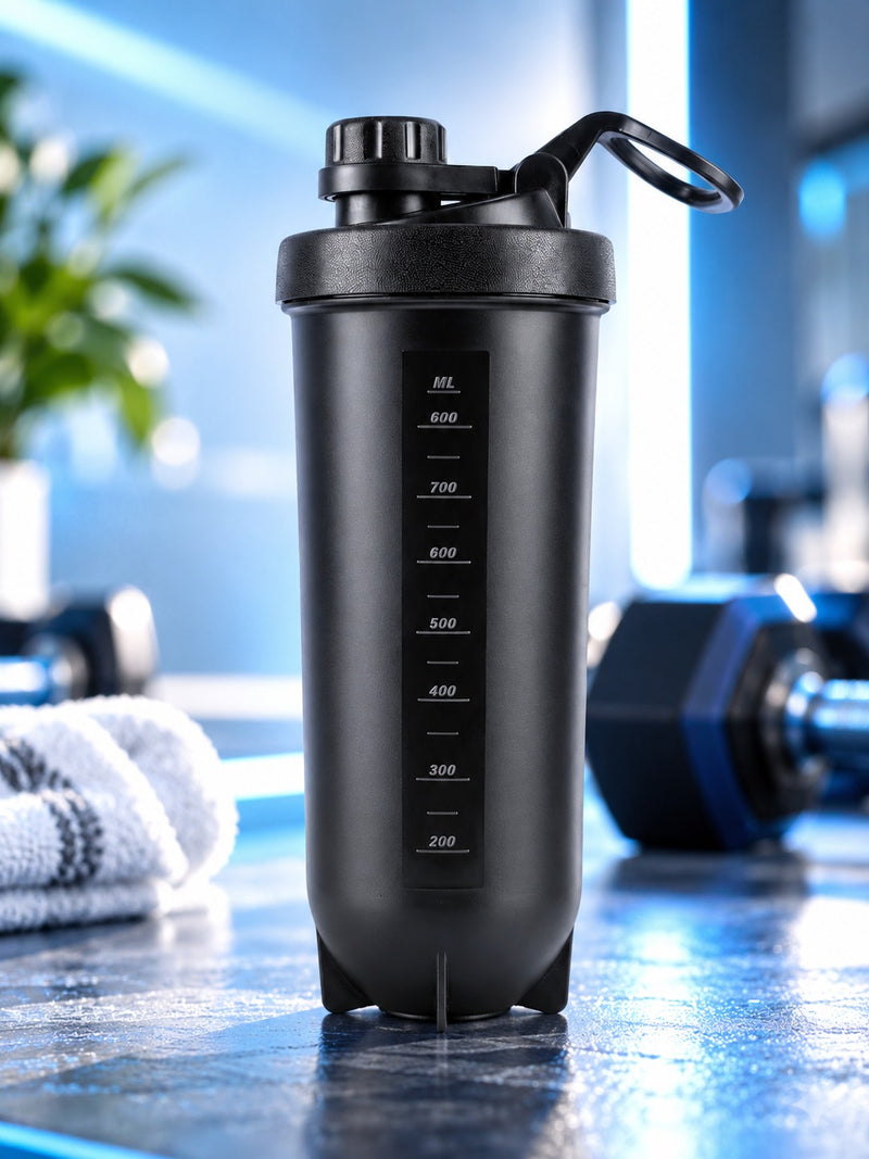 STAR LITR Matte Black Protein Shaker Bottle