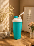 Turquoise Blue Protein Shaker Bottle with Measurement Markings | Gym Water Bottle