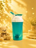 Turquoise Blue Protein Shaker Bottle with Flip Cap | Leak-Proof Gym Water Bottle
